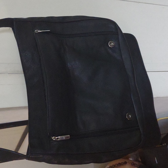 Men's Unisex leather messenger bag - Picture 6 of 7